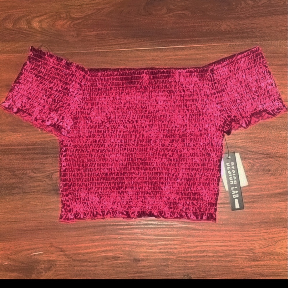 Off the shoulder crop top